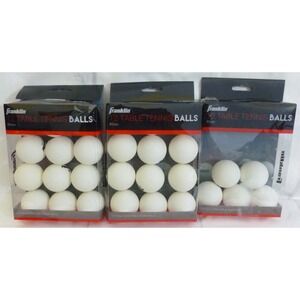 Franklin Sports Table Tennis Balls 30 Count - Official 40mm - Unused New Read Ad